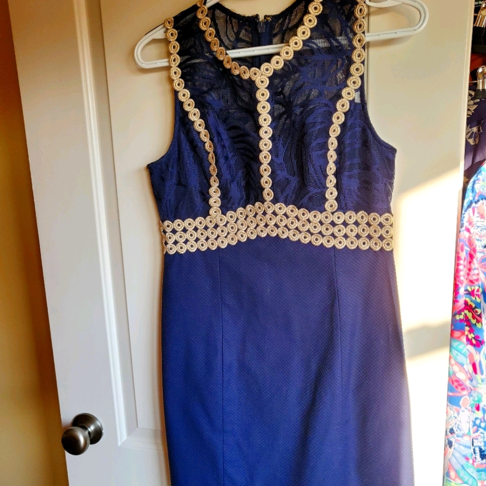 Lilly Pulitzer Navy Blue Shift dress